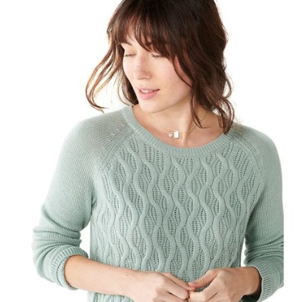 Sonoma - Women's Wave-Stitch Crewneck Sweater - Size Large